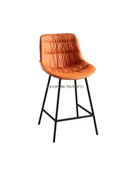 Роскошные барные стулья Nordic Light, Высокие табуреты, современные и простые, Домашние барные стулья, Дизайнерские барные стулья, с высокими спинками